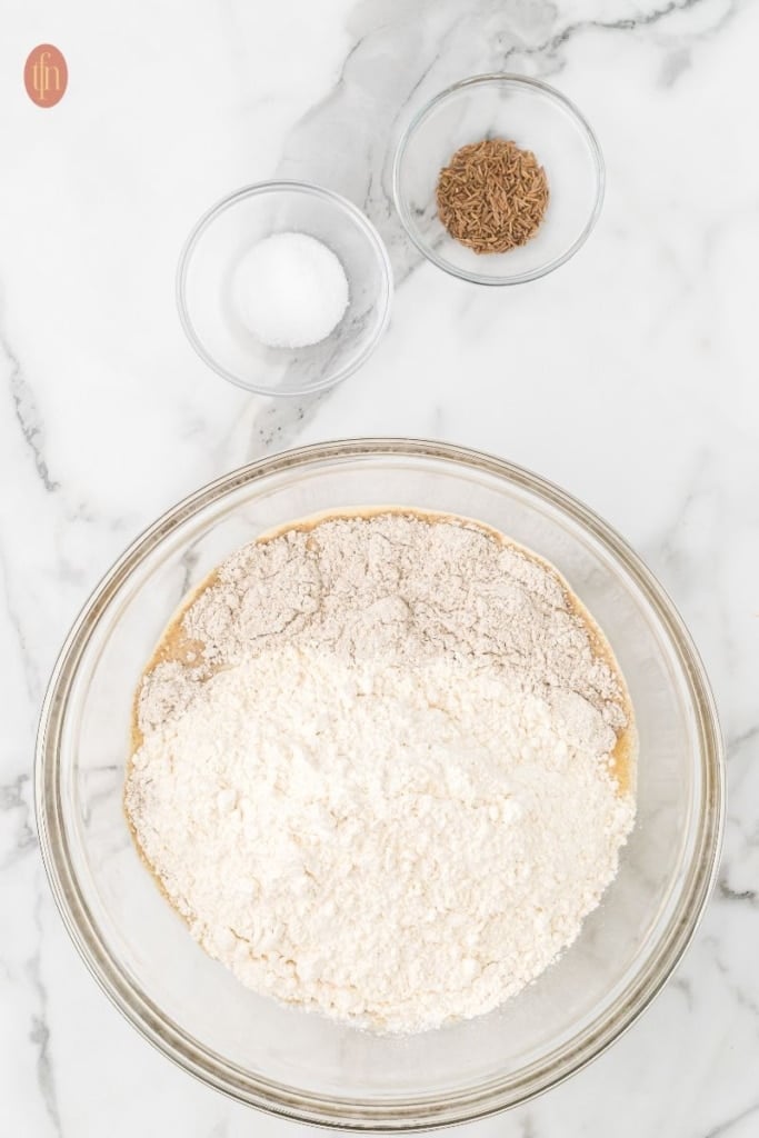 sourdough bread rye ingredients.