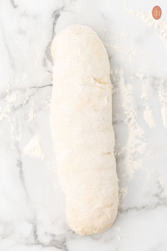 an image of a rolled dough.