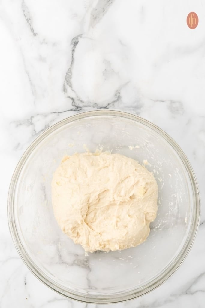 an image of a dough in a bowl.