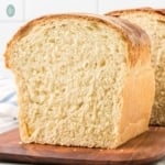 a close up shot of soft sourdough sandwich bread.