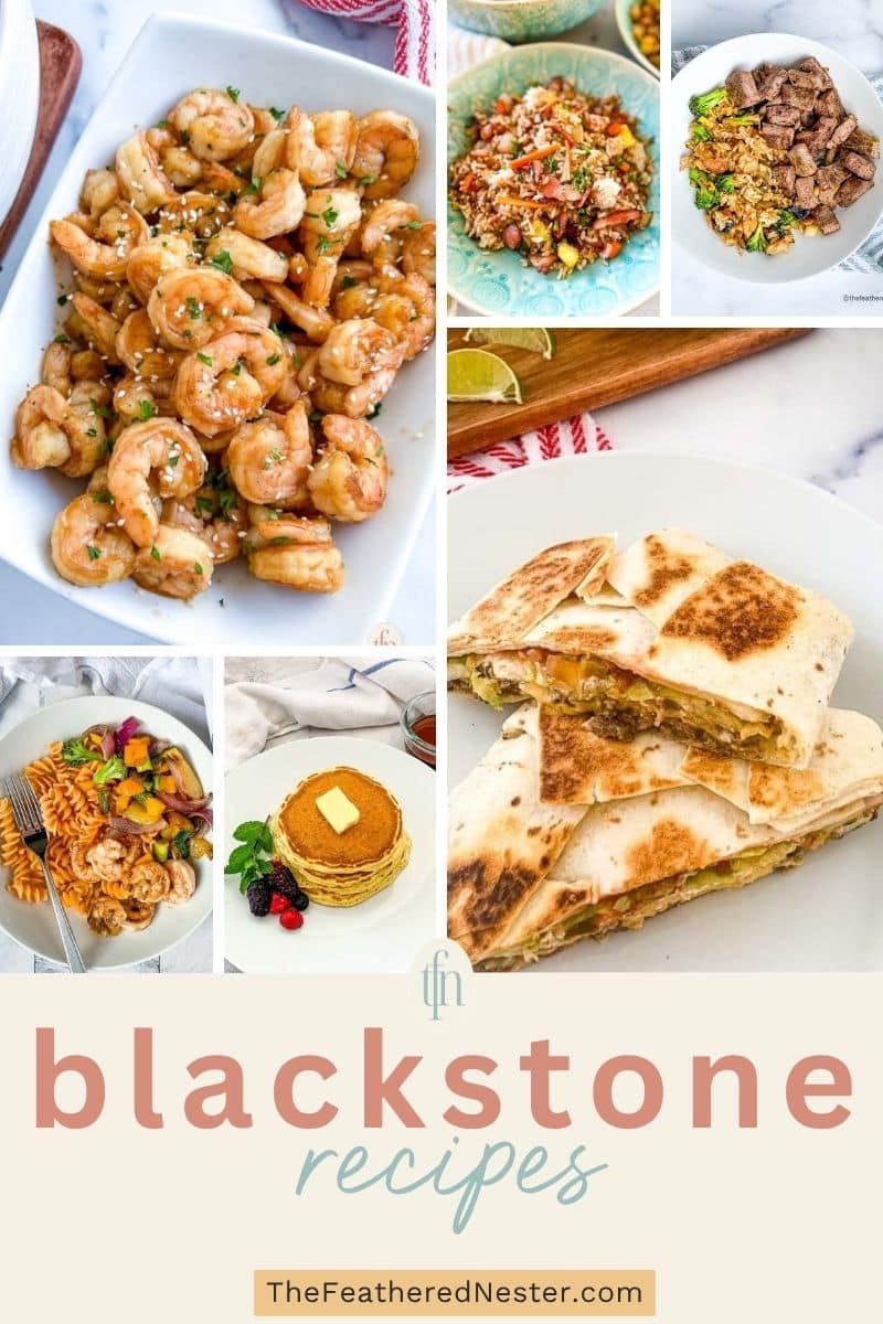 Titled graphic collage for Blackstone Griddle Recipes.