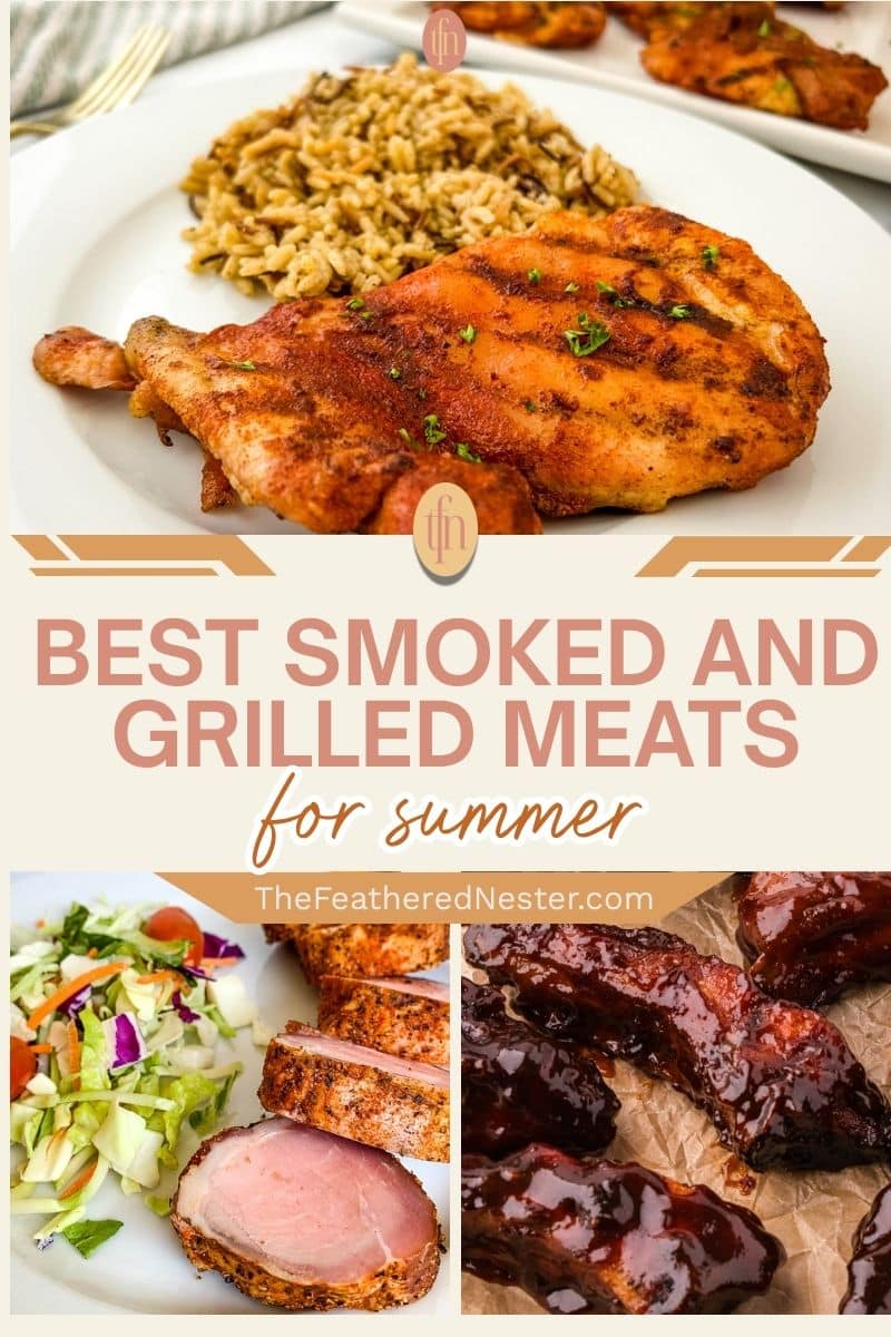 Best Smoked and Grilled Meats for Summer collage.