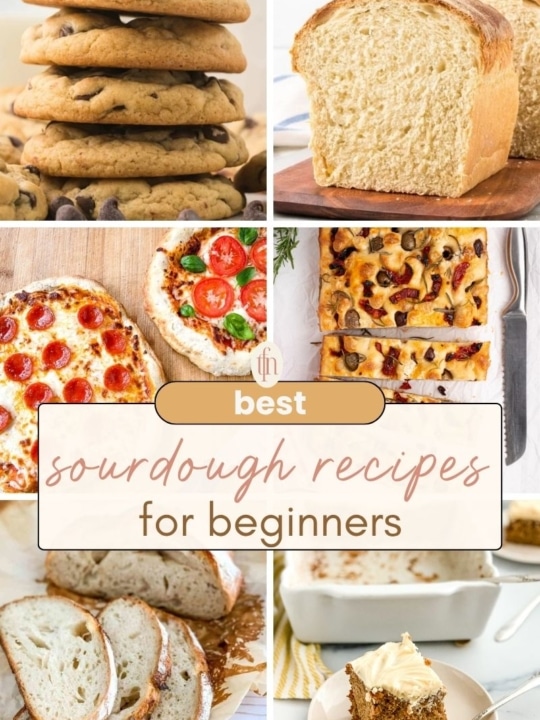Best Sourdough Recipes for Beginners collage.