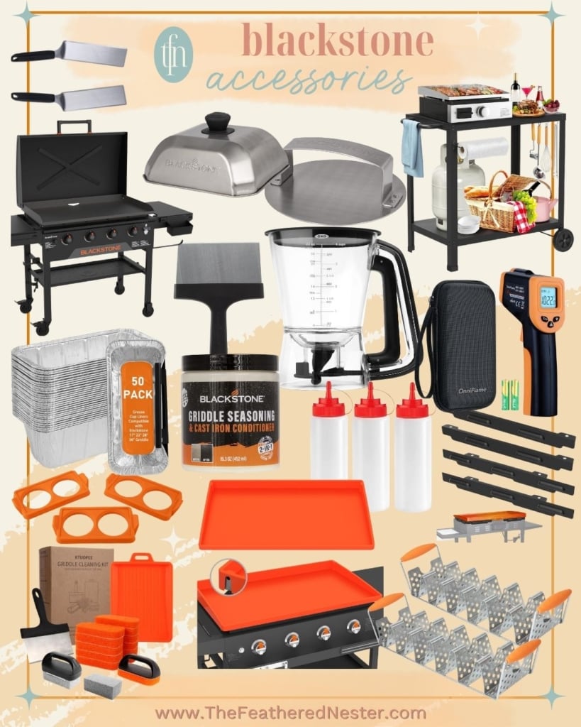 a collage image of best blackstone accessories.