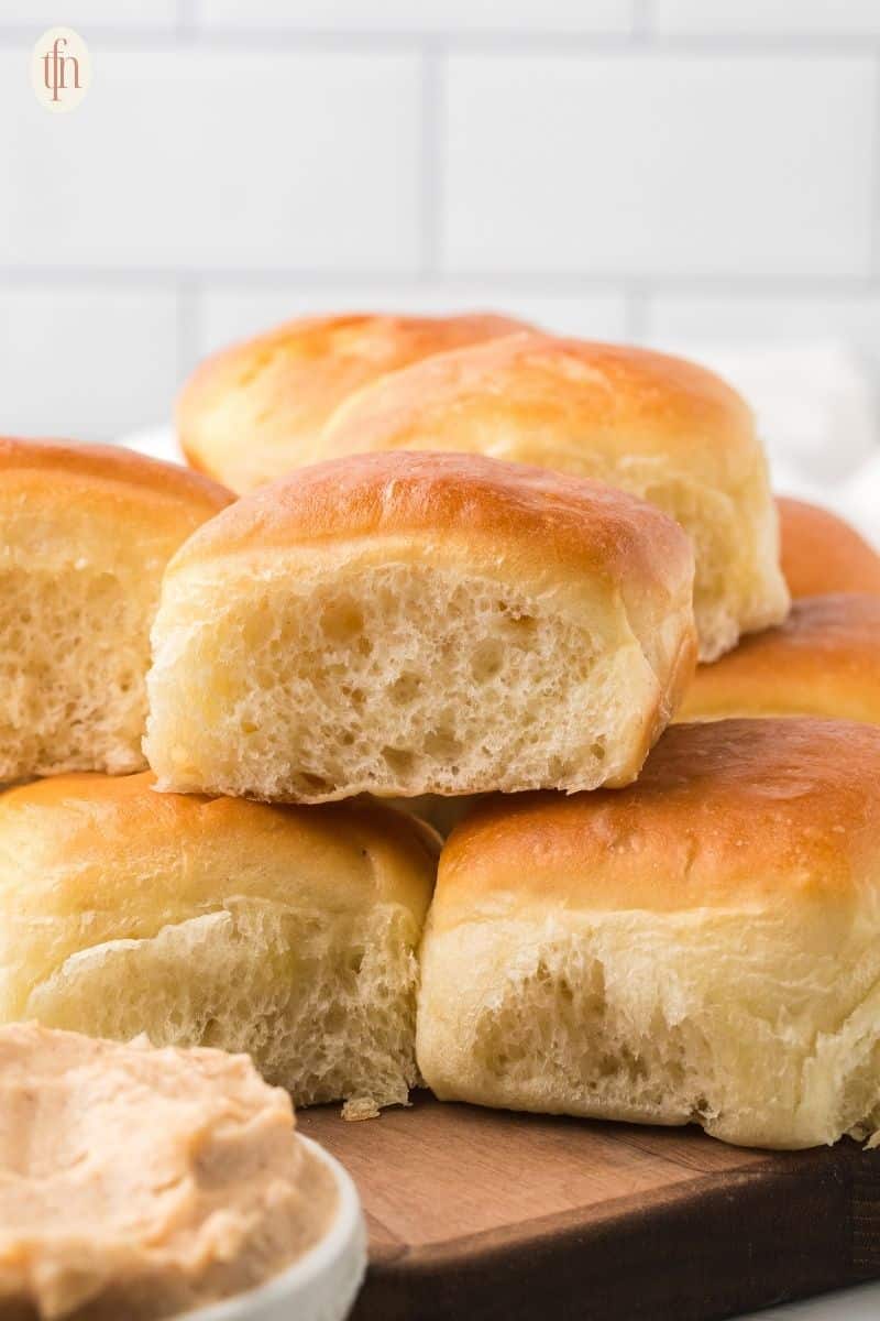 fluffy Texas Roadhouse Dinner Rolls.