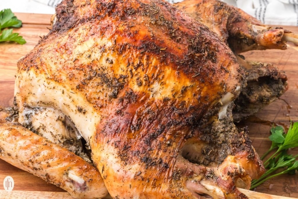 Turkey with Dry Brine horizontal image.